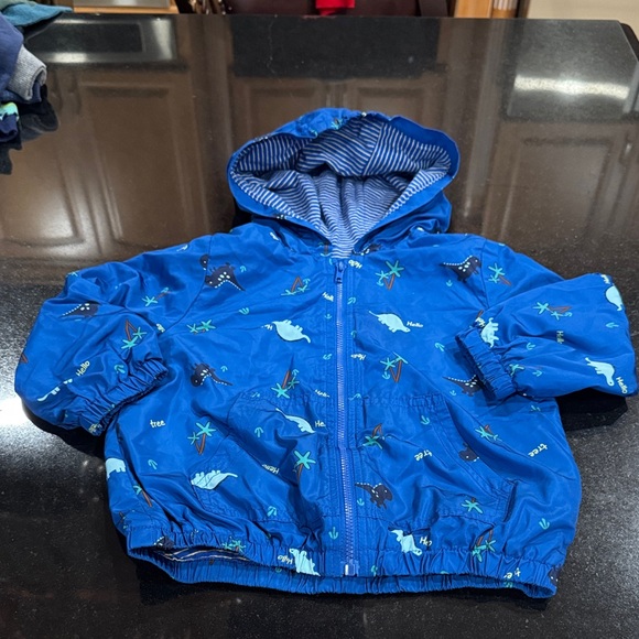 Other - Blue Dinosaur Print boys jacket 18 mon